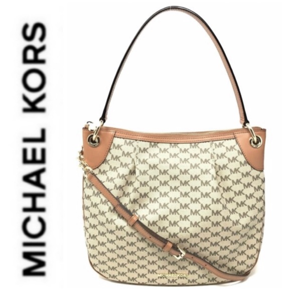 LAST 1 !! NWT MK monogram convertible shoulder bag - Picture 2 of 5